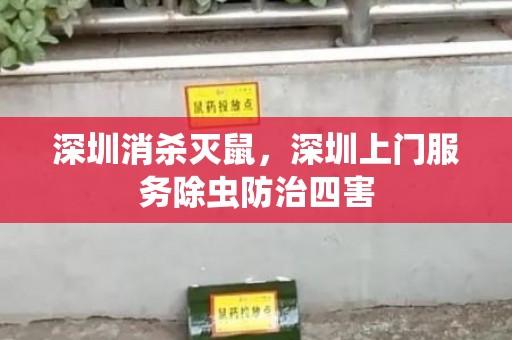 深圳消杀灭鼠，深圳上门服务除虫防治四害