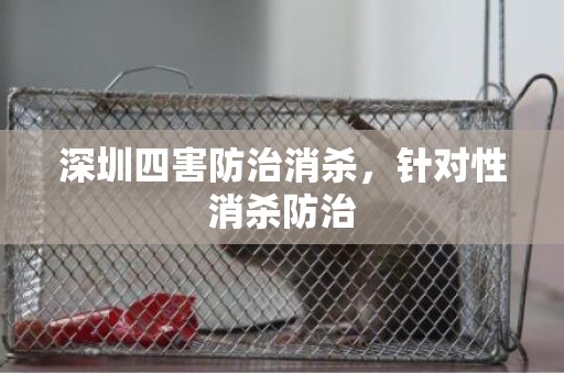 深圳四害防治消杀，针对性消杀防治