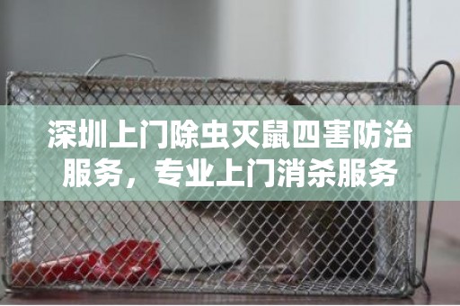 深圳上门除虫灭鼠四害防治服务，专业上门消杀服务