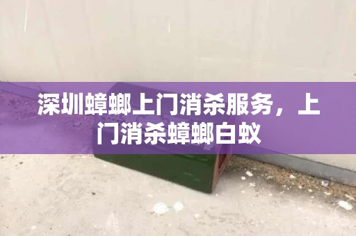 深圳蟑螂上门消杀服务，上门消杀蟑螂白蚁